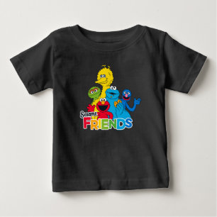 T-shirt Pour Bébé Rue Sésame   Amis sésame