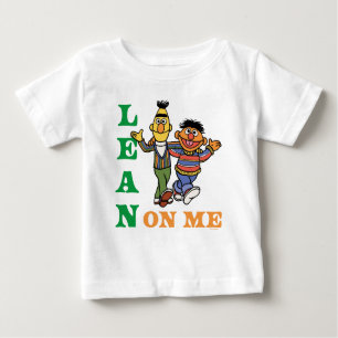 T-shirt Pour Bébé Rue Sésame   Bert & Ernie Lean sur moi