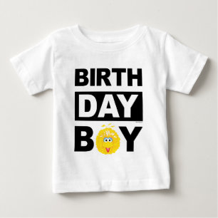 T-shirt Pour Bébé Rue Sésame   Big Bird - Birthday Boy
