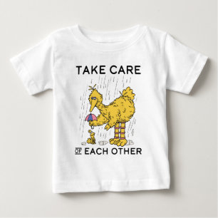 T-shirt Pour Bébé Rue Sésame   Big Bird Prenez soin de vous