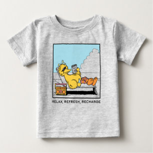 T-shirt Pour Bébé Rue Sésame Big Bird Relax Refresh Recharge
