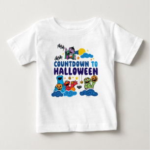 T-shirt Pour Bébé Rue Sésame   Compte à rebours pour Halloween