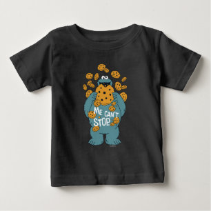T-shirt Pour Bébé Rue Sésame   Cookie Monster - Me Can't Stop