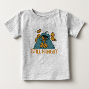 T-shirt Pour Bébé Rue Sésame   Cookie Monster - Toujours affamé