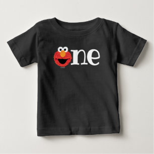 T-shirt Pour Bébé Rue Sésame Elmo 1er Birthday Chalkboard