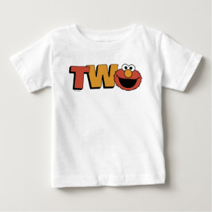 T-shirt Pour Bébé Rue Sésame   Elmo 2ème anniversaire