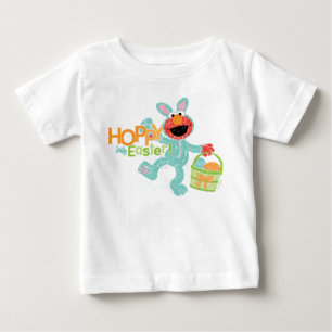 T-shirt Pour Bébé Rue Sésame - Elmo   Pâques Hoppy