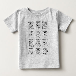 T-shirt Pour Bébé Rue Sésame   Émotions et sentiments