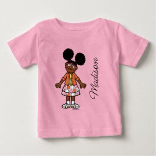 T-shirt Pour Bébé Rue Sésame   Gabrielle Ajouter Votre Nom