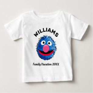 T-shirt Pour Bébé Rue Sésame Grover Famille Vacances