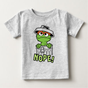T-shirt Pour Bébé Rue Sésame   Oscar le Grouch Nope!