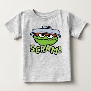 T-shirt Pour Bébé Rue Sésame   Oscar the Grouch Scram!