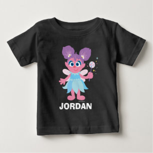 T-shirt Pour Bébé Rue Sésame   Personnalisé Abby Cadabby