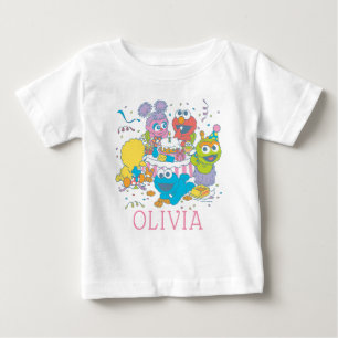 T-shirt Pour Bébé Rue Sésame   Premier anniversaire du bébé