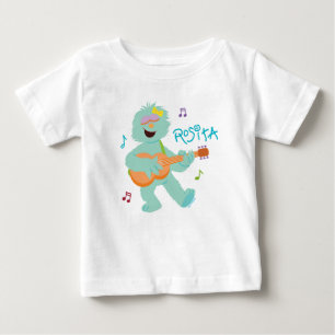 T-shirt Pour Bébé Rue Sésame   Rosita Jouer de la guitare