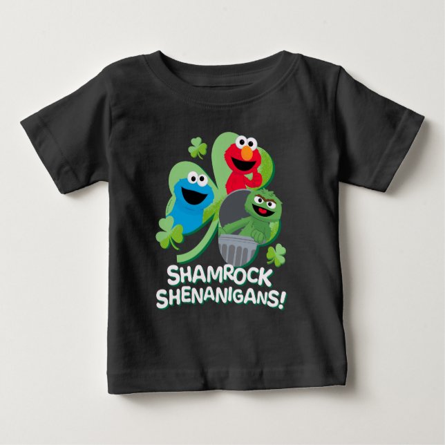 T-shirt Pour Bébé Rue Sésame | Shenanigans shamrocks ! (Devant)
