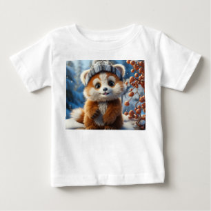 T-shirt Pour Bébé Rufus - Un adorable panda rouge