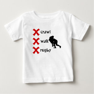 T-shirt Pour Bébé Rugby de promenade de rampement