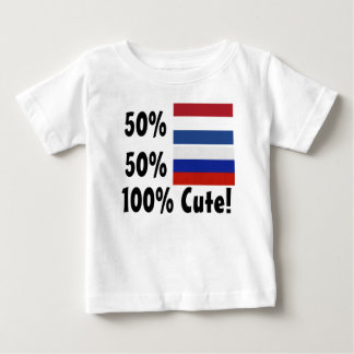 T-shirt Pour Bébé Russe du Néerlandais 50% de 50% 100% mignon