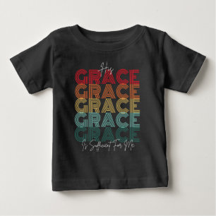 T-shirt Pour Bébé Sa Grâce est suffisante - Évangile Jésus pour