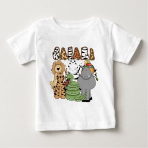 T-shirt Pour Bébé Safari animal