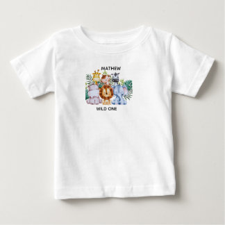 T-shirt Pour Bébé Safari Aventure Baby Shower