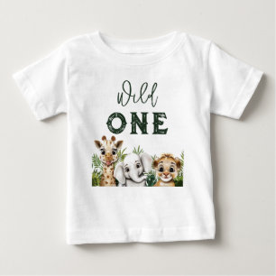 T-shirt Pour Bébé Safari d'animaux sauvages