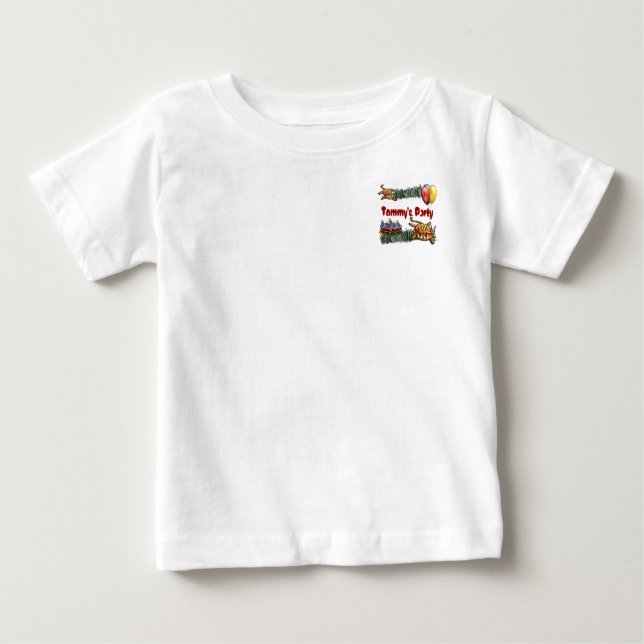 T-shirt Pour Bébé Safari Ultra mignonne Leopard Invitations d'annive (Devant)