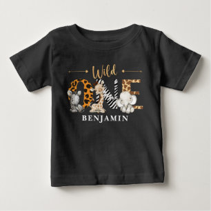T-shirt Pour Bébé Safari Wild One Baby Animaux