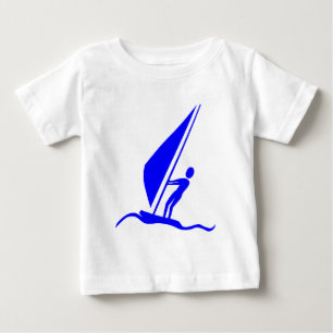 T-shirt Pour Bébé Sailboarding - Bleu