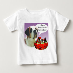 T-shirt Pour Bébé Saint Bernard Halloween Candy