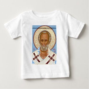 T-shirt Pour Bébé Saint Nicolas de Myre Art Orthodoxe Premium