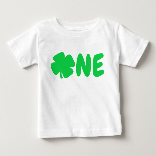 T-shirt Pour Bébé Saint Patrick 1er anniversaire (Devant)