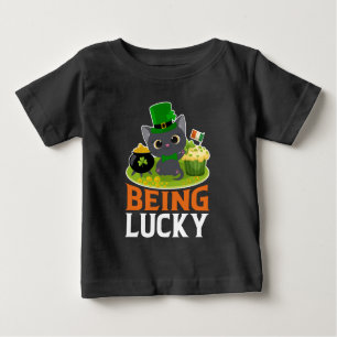 T-shirt Pour Bébé Saint Patrick's Day Être chanceux