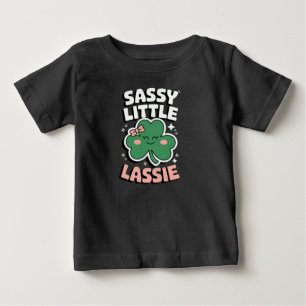 T-shirt Pour Bébé saint patricks jour Sassy Little Lassie pour fille