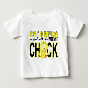 T-shirt Pour Bébé Sali avec spina bifida fausse du poussin 1