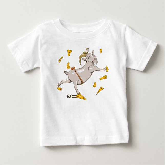 T-shirt Pour Bébé Salle de sport Goat Bouldering (Devant)