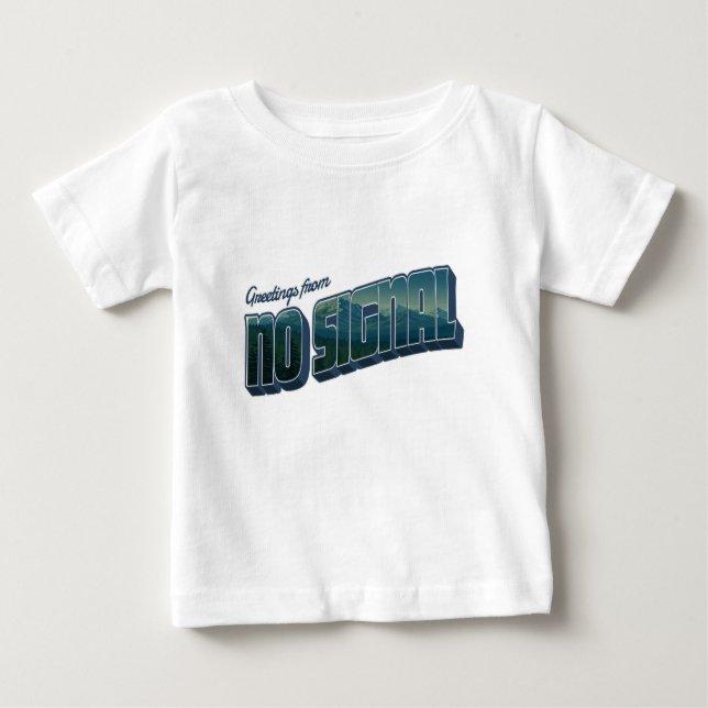 T-shirt Pour Bébé Salutations de No Signal (Devant)