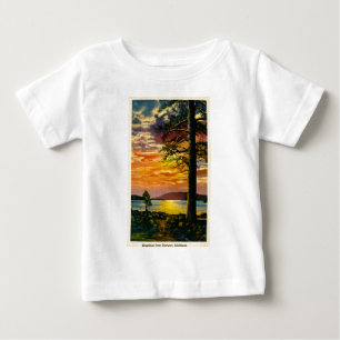 T-shirt Pour Bébé Salutations de Norvège, Michigan - cru