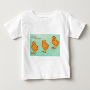 T-shirt Pour Bébé Salutations de Pâques Chicks Vert