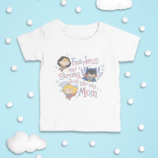 T-shirt Pour Bébé Sans Peur Et Fort Comme Ma Mère (Créateur téléchargé)