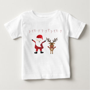 T-shirt Pour Bébé Santa Claus Rudolph Red Nosed Reindeer