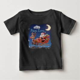 T-shirt Pour Bébé Santa Rudolph Christmas Baby Jersey Tee