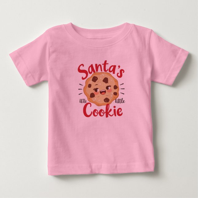 T-shirt Pour Bébé Santa’s Little Cookie Baby Shirt | Cute Christmas  (Devant)