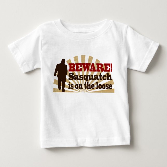 T-shirt Pour Bébé Sasquatch sur le lâche (Devant)
