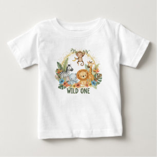 T-shirt Pour Bébé Sauvage - Animaux de la Jungle