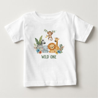 T-shirt Pour Bébé Sauvage - Animaux de la Jungle