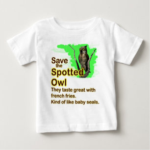T-shirt Pour Bébé Sauvez le hibou repéré
