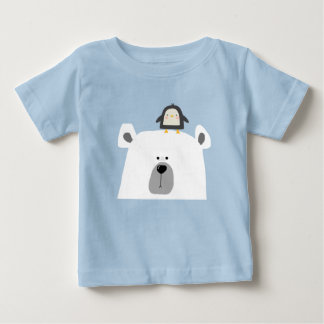T-shirt Pour Bébé Scandi mignon ours polaire et pingouin