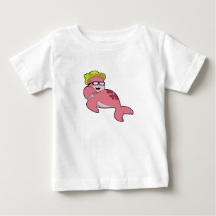T-shirt Pour Bébé Sceau avec lunettes.PNG